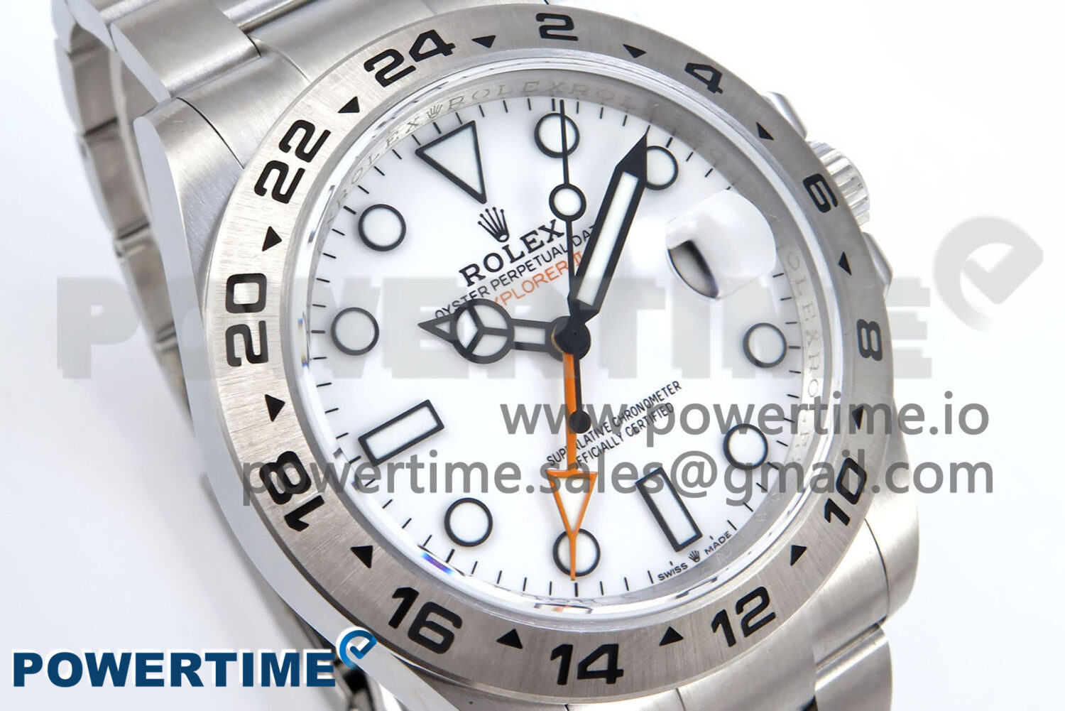 Explorer II 42mm 226570 904L SS QF 1:1 Best Edition White Dial on Bracelet SH3285-2 CHS - Image 2