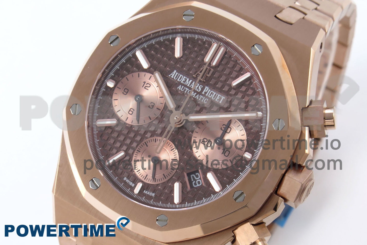 Royal Oak Chrono 26331 RG BF Best Edition Brown/RG Dial on RG Bracelet SH7750 - Image 3