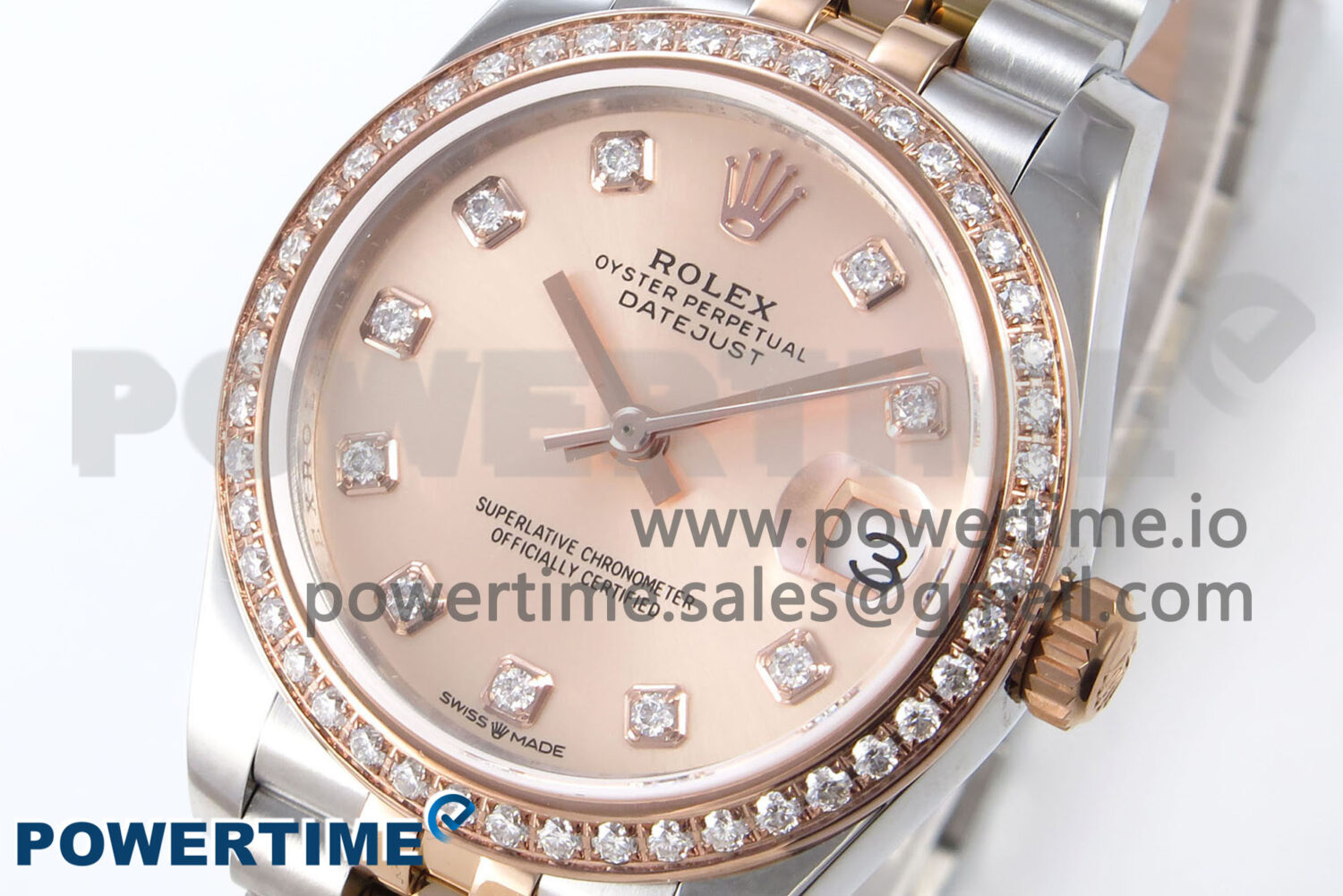 DateJust 31 278381RBR ARF 1:1 Best Edition 904L Steel RG Diamonds Dial on SS/RG Jubilee Bracelet HZ2236 - Image 3