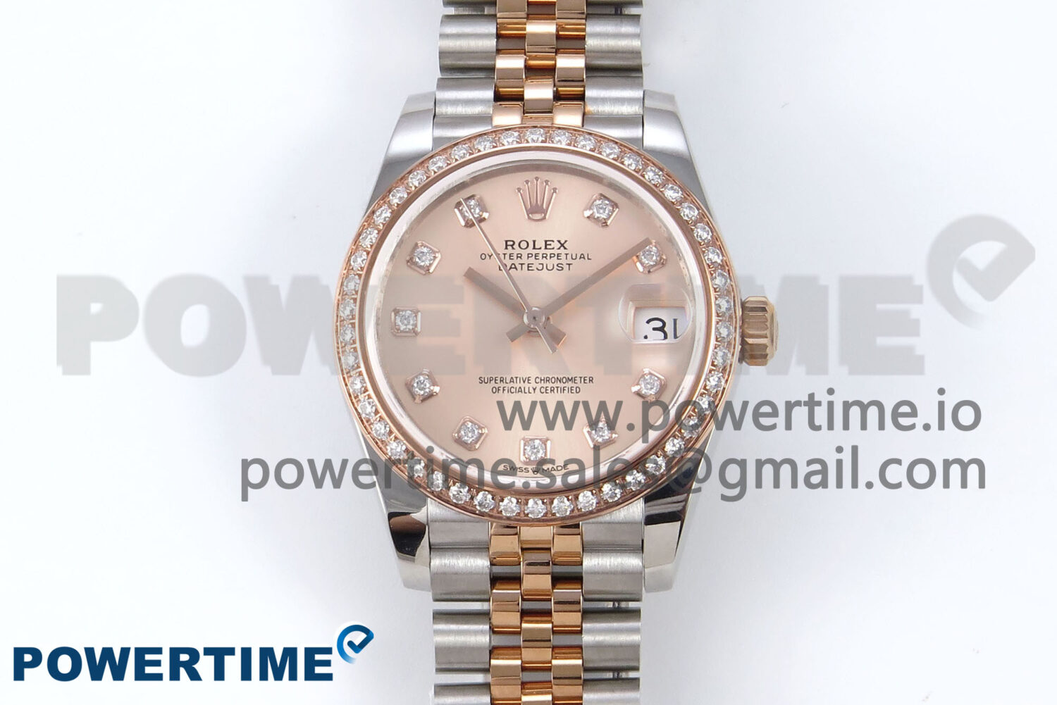 DateJust 31 278381RBR ARF 1:1 Best Edition 904L Steel RG Diamonds Dial on SS/RG Jubilee Bracelet HZ2236 - Image 1
