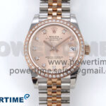 DateJust 31 278381RBR ARF 1:1 Best Edition 904L Steel RG Diamonds Dial on SS/RG Jubilee Bracelet HZ2236