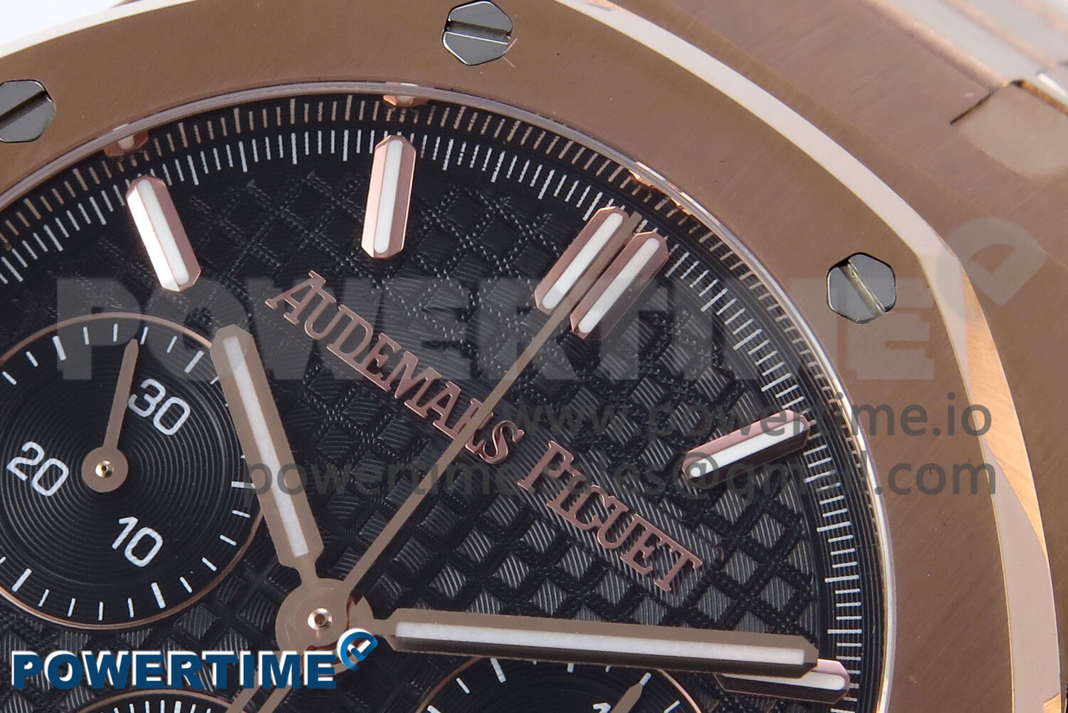 Royal Oak Chrono 26240OR RG BF Best Edition Black Dial on RG Bracelet SH7750 - Image 4