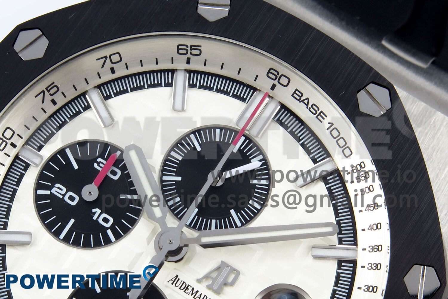 Royal Oak Offshore 44mm SS TKF 1:1 Best Edition White Dial on Black Rubber Strap A3126 - Image 4