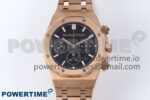 Royal Oak Chrono 26240OR RG BF Best Edition Black Dial on RG Bracelet SH7750