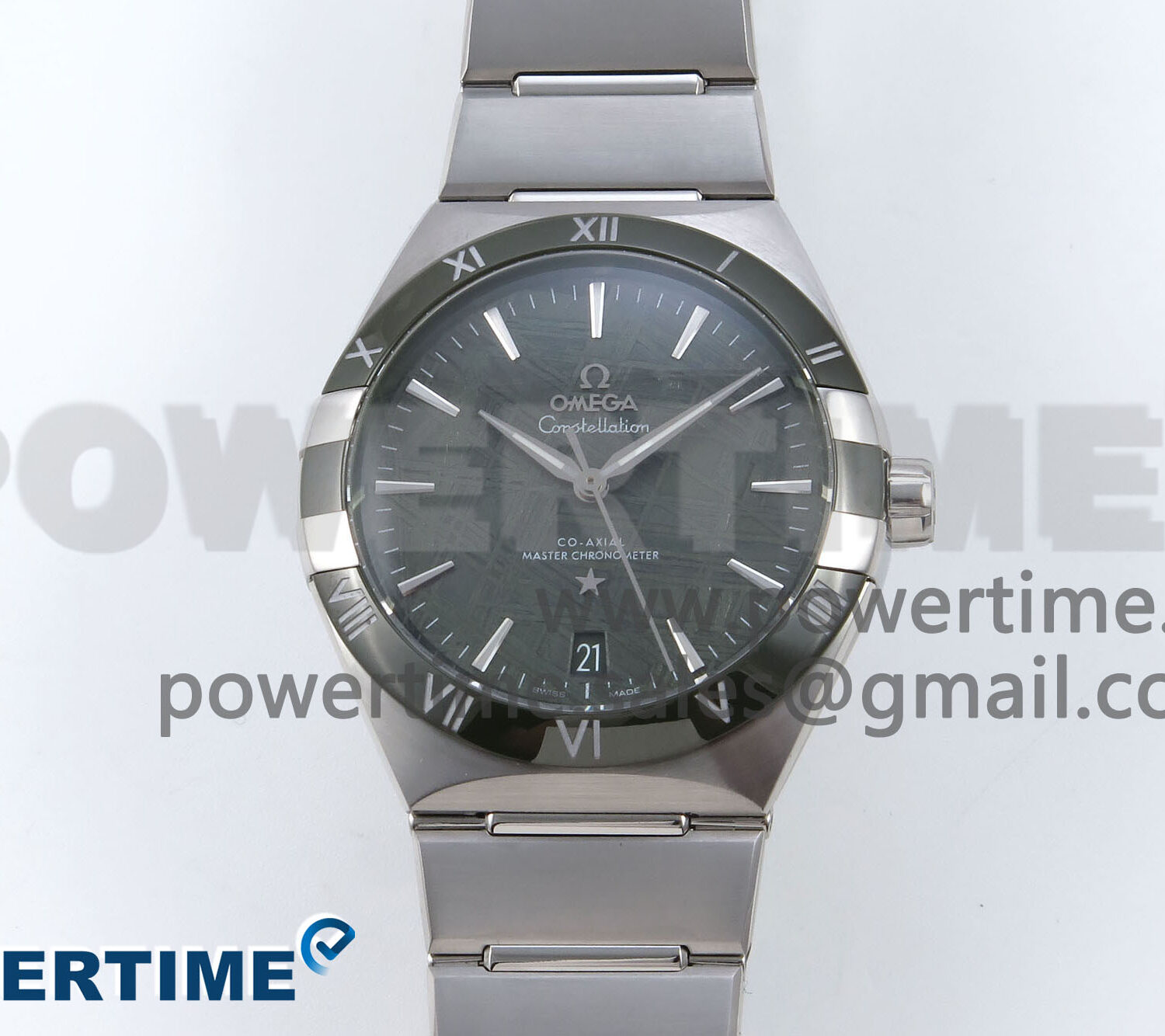 Constellation 41mm SS ASWF 1:1 Best Edition Green Dial on SS Bracelet A8900