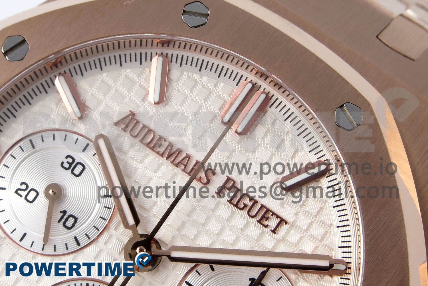 Royal Oak Chrono 26240OR RG BF Best Edition White Dial on RG Bracelet SH7750 - Image 4