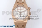 Royal Oak Chrono 26240OR RG BF Best Edition White Dial on RG Bracelet SH7750