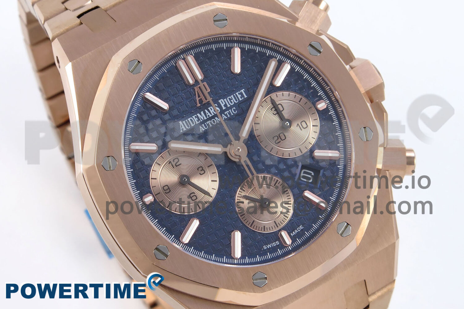 Royal Oak Chrono 26331 RG BF Best Edition Blue/RG Dial on RG Bracelet A7750 - Image 2