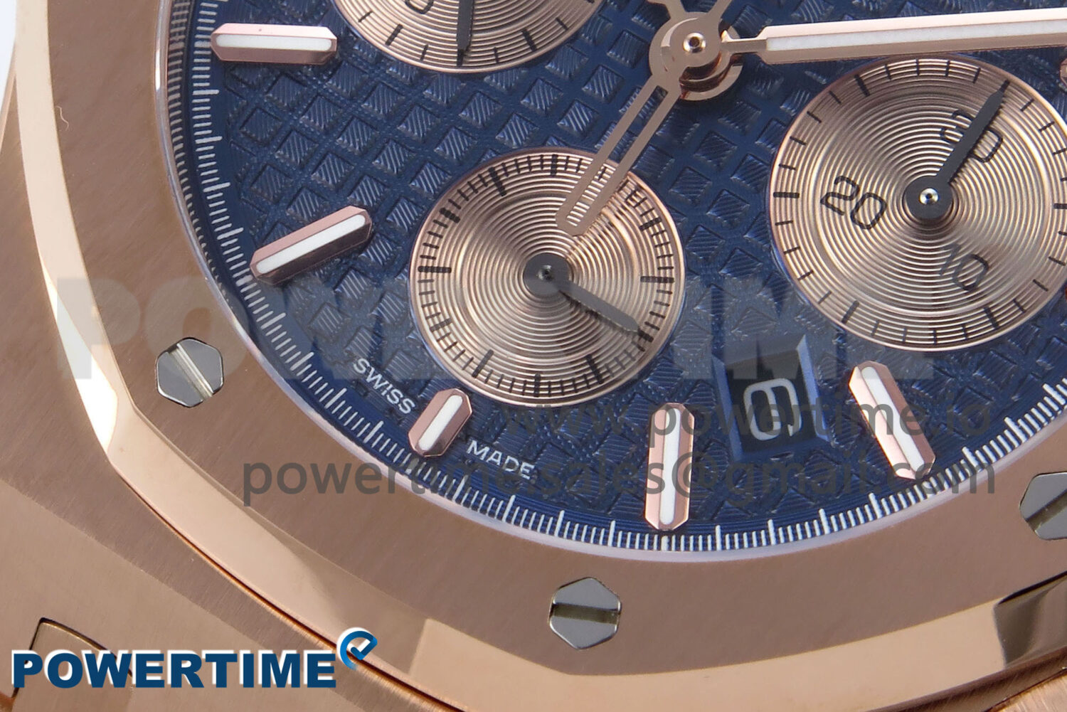 Royal Oak Chrono 26331 RG BF Best Edition Blue/RG Dial on RG Bracelet A7750 - Image 5