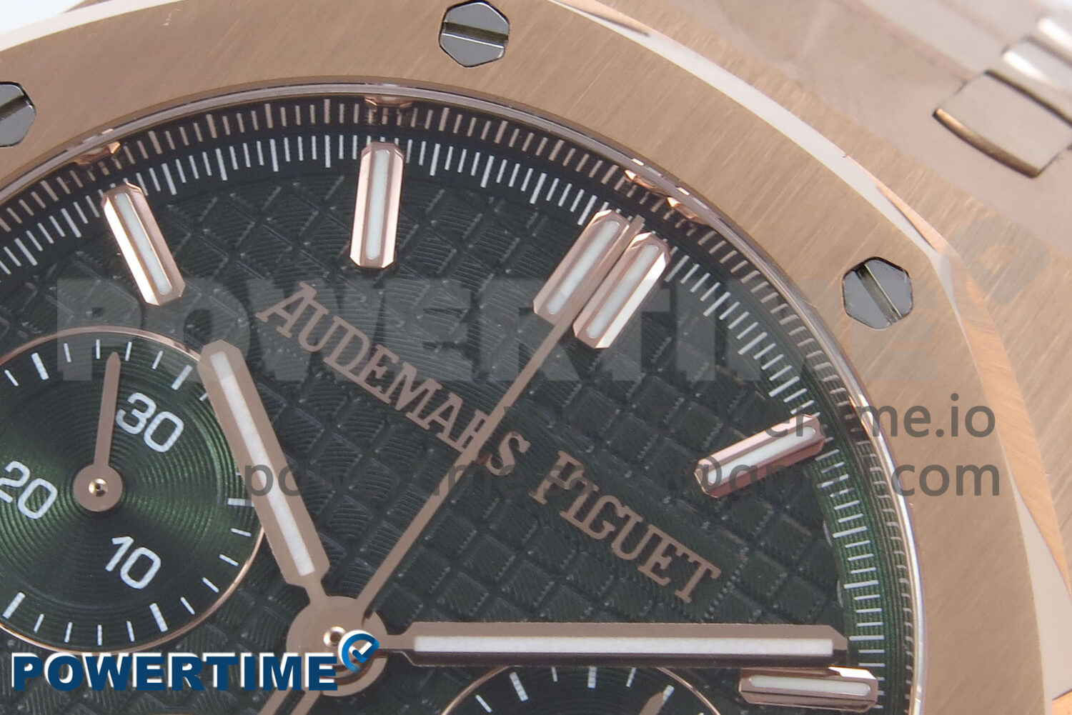 Royal Oak Chrono 26240OR RG BF Best Edition Green Dial on RG Bracelet A7750 - Image 4