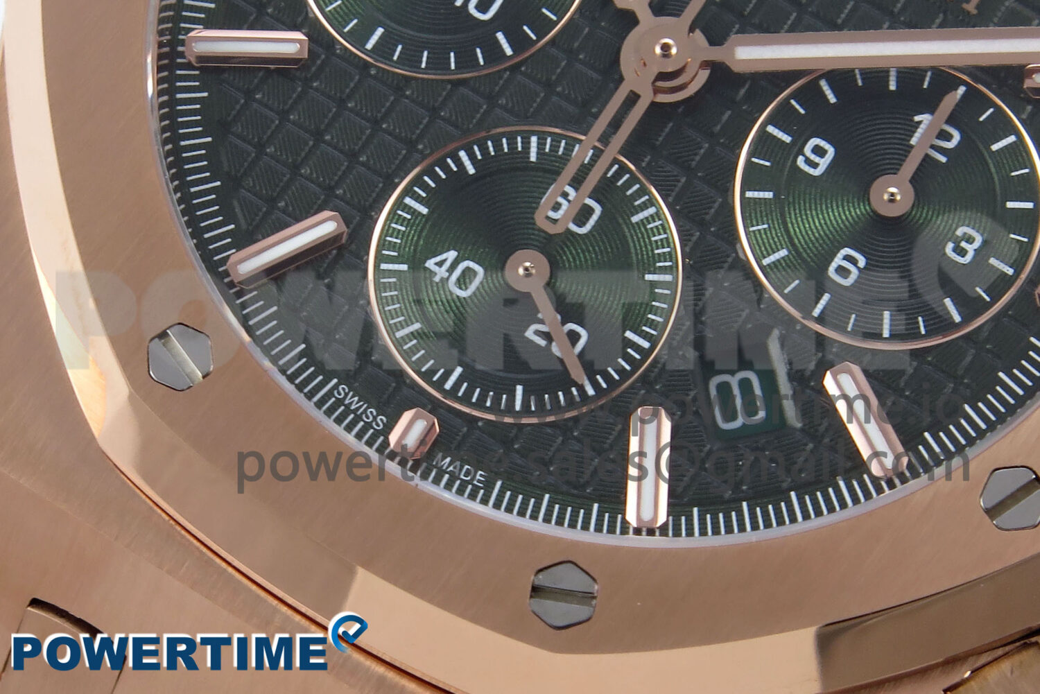 Royal Oak Chrono 26240OR RG BF Best Edition Green Dial on RG Bracelet A7750 - Image 5