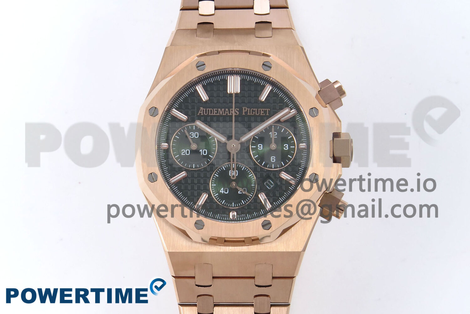 Royal Oak Chrono 26240OR RG BF Best Edition Green Dial on RG Bracelet A7750 - Image 1