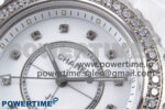 J13 33mm XF 1:1 Best Edition White Korea Ceramic White Diamonds Dial Diamonds Bezel on Bracelet Swiss Quartz - Image 4