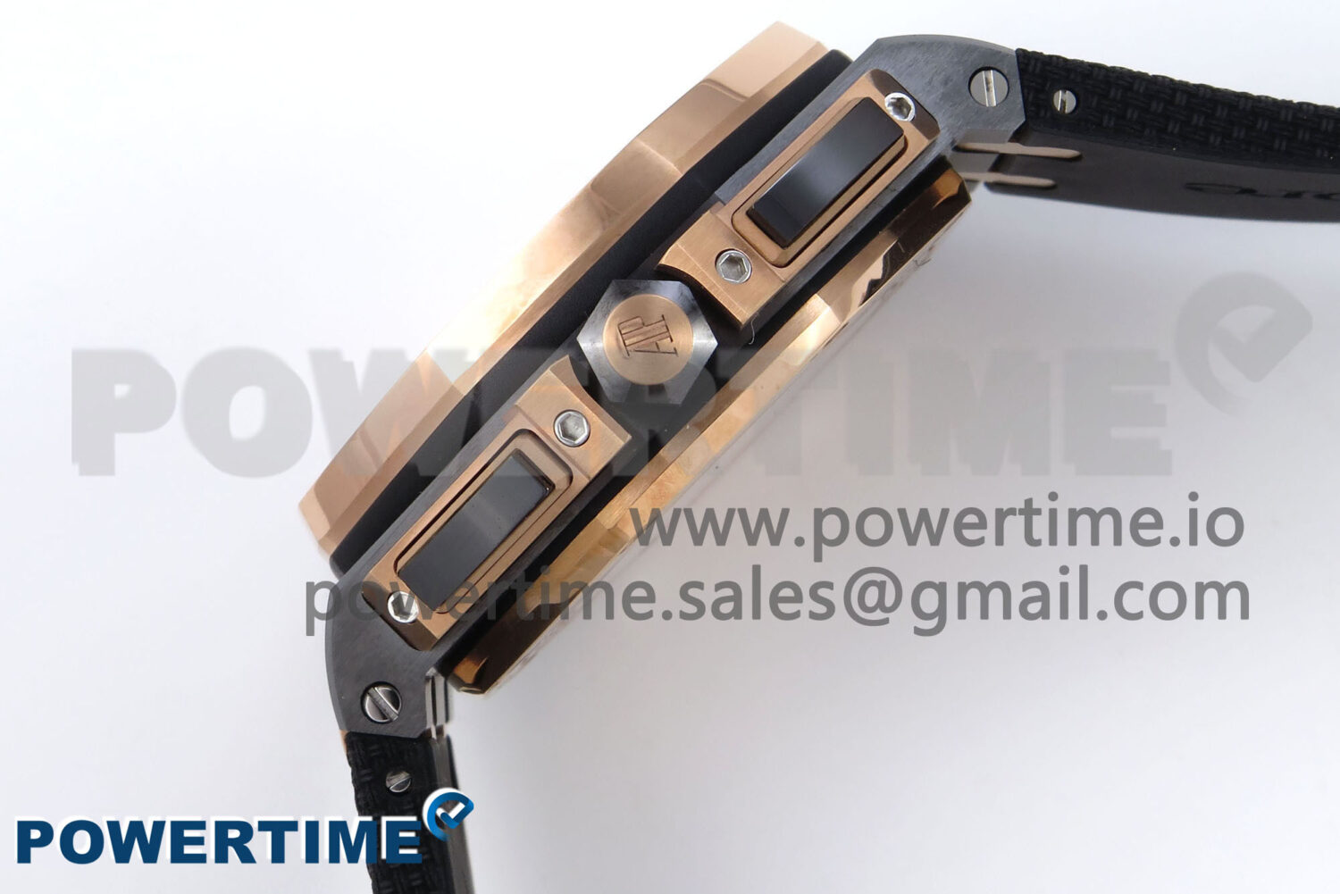 Royal Oak Offshore 44mm Black Ceramic TKF 1:1 Best Edition Gray Dial RG Bezel on Black Rubber Strap A3126 - Image 6