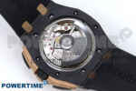 Royal Oak Offshore 44mm Black Ceramic TKF 1:1 Best Edition Gray Dial RG Bezel on Black Rubber Strap A3126 - Image 11