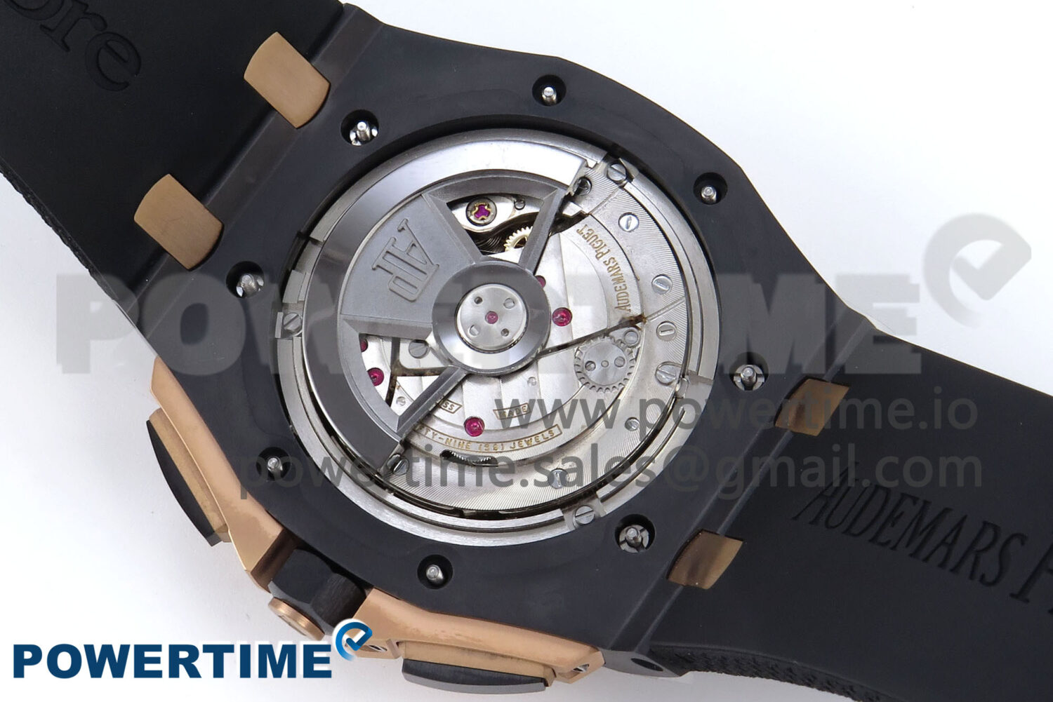 Royal Oak Offshore 44mm Black Ceramic TKF 1:1 Best Edition Gray Dial RG Bezel on Black Rubber Strap A3126 - Image 12