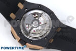 Royal Oak Offshore 44mm Black Ceramic TKF 1:1 Best Edition Gray Dial RG Bezel on Black Rubber Strap A3126 - Image 12