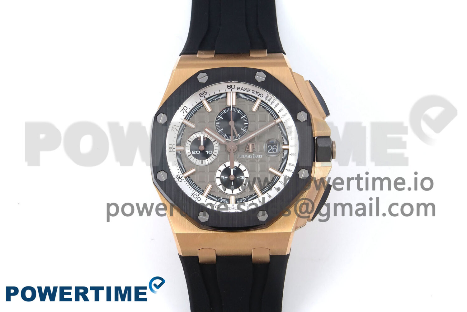 Royal Oak Offshore 44mm RG TKF 1:1 Best Edition Gray Dial on Black Rubber Strap A3126 - Image 1