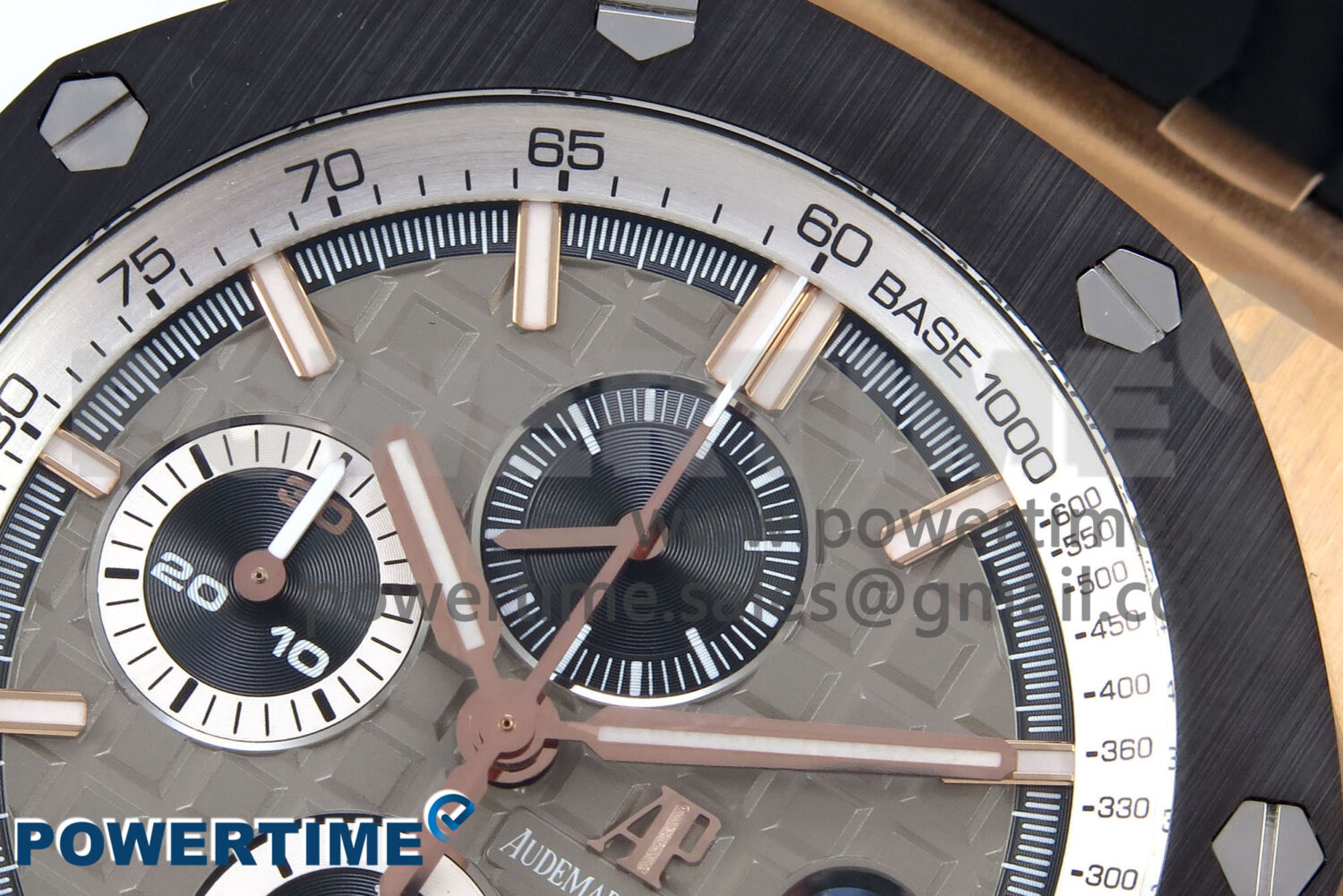 Royal Oak Offshore 44mm RG TKF 1:1 Best Edition Gray Dial on Black Rubber Strap A3126 - Image 4