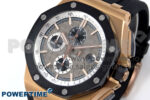 Royal Oak Offshore 44mm RG TKF 1:1 Best Edition Gray Dial on Black Rubber Strap A3126 - Image 3