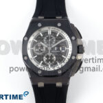 Royal Oak Offshore 44mm Black Ceramic SS TKF 1:1 Best Edition Gray Dial on Black Rubber Strap A3126