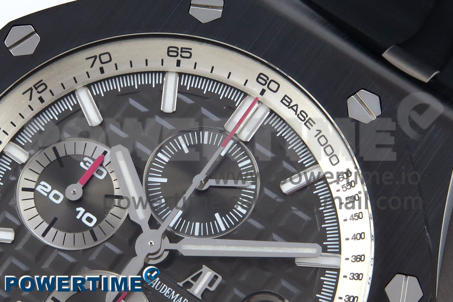 Royal Oak Offshore 44mm Black Ceramic SS TKF 1:1 Best Edition Gray Dial on Black Rubber Strap A3126 - Image 4