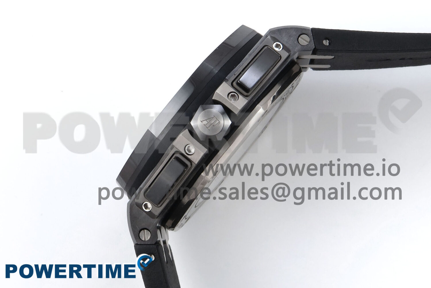 Royal Oak Offshore 44mm Black Ceramic SS TKF 1:1 Best Edition Gray Dial on Black Rubber Strap A3126 - Image 6