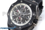 Royal Oak Offshore 44mm Black Ceramic SS TKF 1:1 Best Edition Gray Dial on Black Rubber Strap A3126 - Image 3