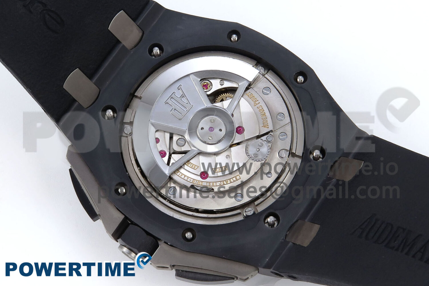 Royal Oak Offshore 44mm Black Ceramic SS TKF 1:1 Best Edition Gray Dial on Black Rubber Strap A3126 - Image 12