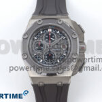 Royal Oak Offshore Schumacher SS TKF Best Edition Gray/Black Dial on Gray Rubber Strap A3126