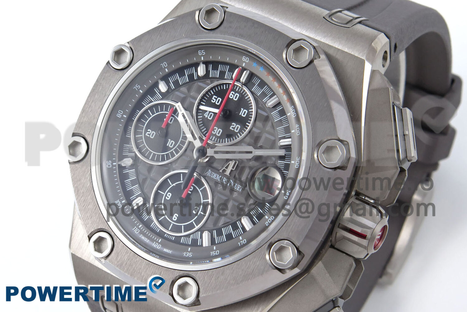 Royal Oak Offshore Schumacher SS TKF Best Edition Gray/Black Dial on Gray Rubber Strap A3126 - Image 3