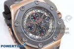 Royal Oak Offshore Schumacher RG TKF Best Edition Gray/Black Dial on Gray Rubber Strap A3126 - Image 2