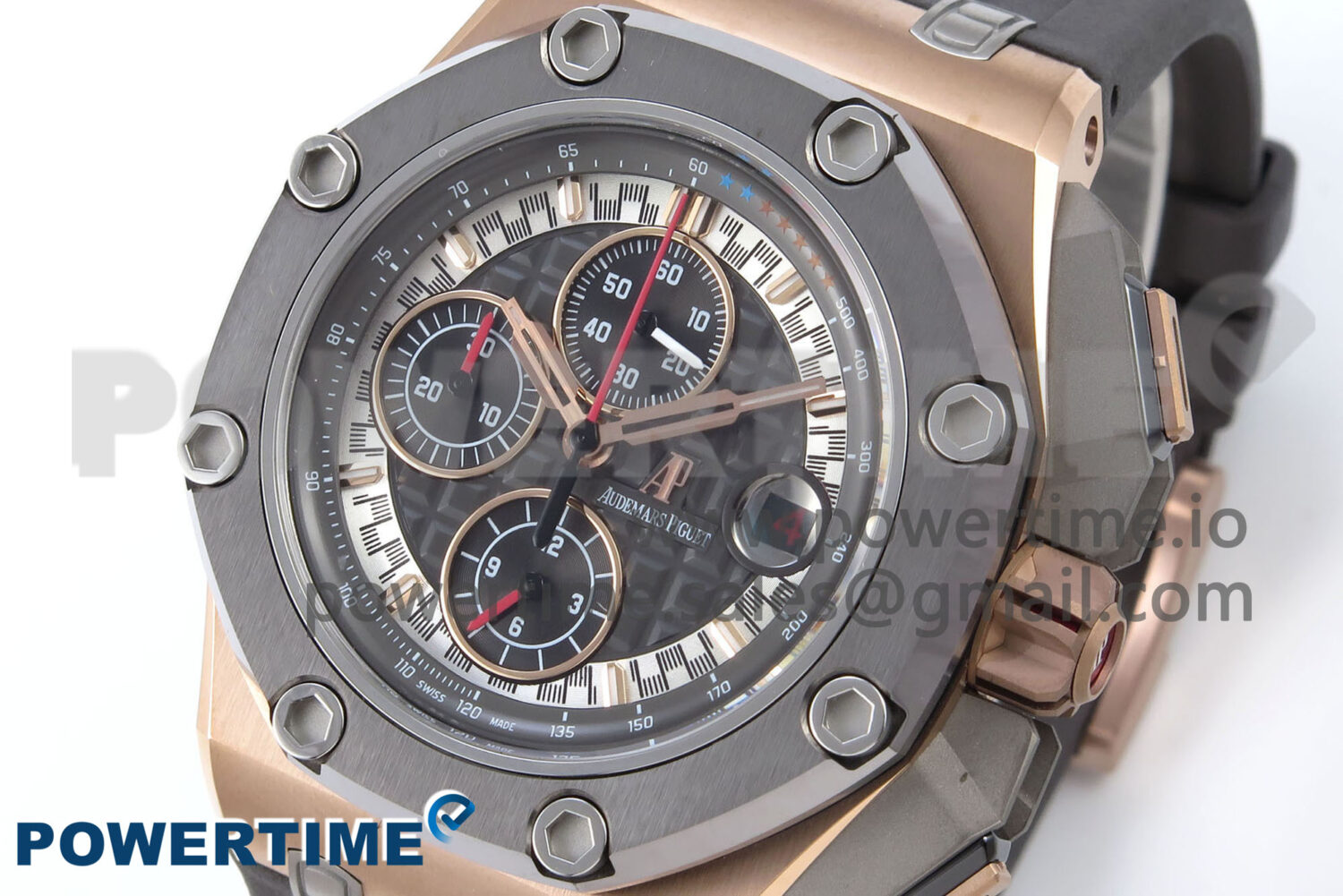 Royal Oak Offshore Schumacher RG TKF Best Edition Gray/Black Dial on Gray Rubber Strap A3126 - Image 3