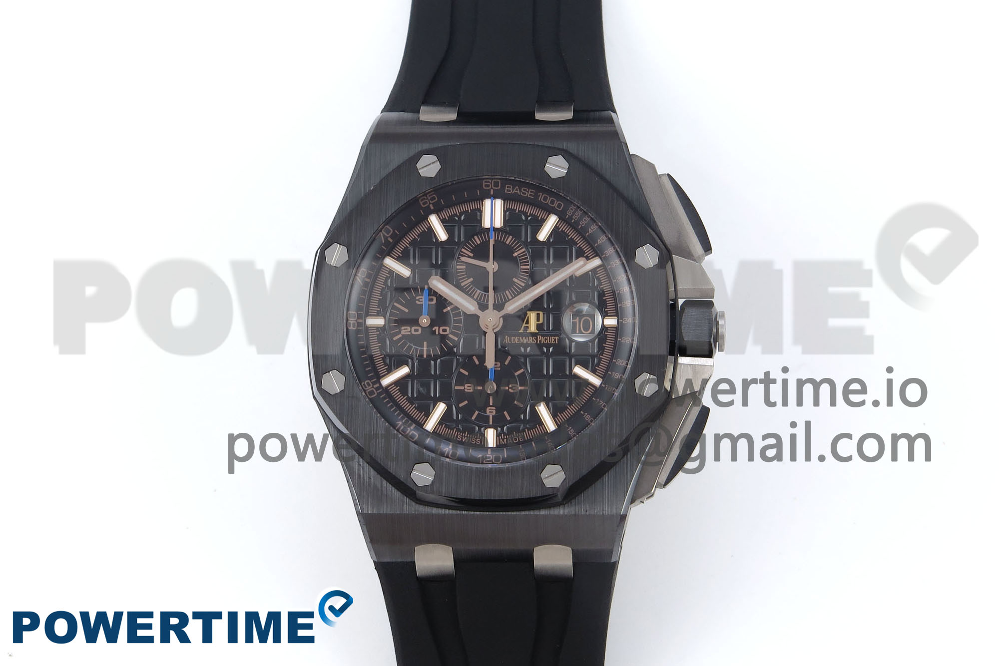IMG_0327 Royal Oak Offshore 44mm Black Ceramic TKF 1:1 Best Edition Black Dial on Black Rubber Strap A3126 - Image 1