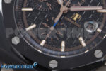 Royal Oak Offshore 44mm Black Ceramic TKF 1:1 Best Edition Black Dial on Black Rubber Strap A3126 - Image 5