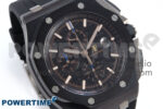 Royal Oak Offshore 44mm Black Ceramic TKF 1:1 Best Edition Black Dial on Black Rubber Strap A3126 - Image 2