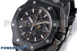Royal Oak Offshore 44mm Black Ceramic TKF 1:1 Best Edition Black Dial on Black Rubber Strap A3126 - Image 3