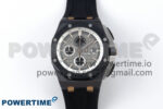 Royal Oak Offshore 44mm Black Ceramic RG TKF 1:1 Best Edition Gray Dial on Black Rubber Strap A3126