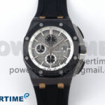 Royal Oak Offshore 44mm Black Ceramic RG TKF 1:1 Best Edition Gray Dial on Black Rubber Strap A3126
