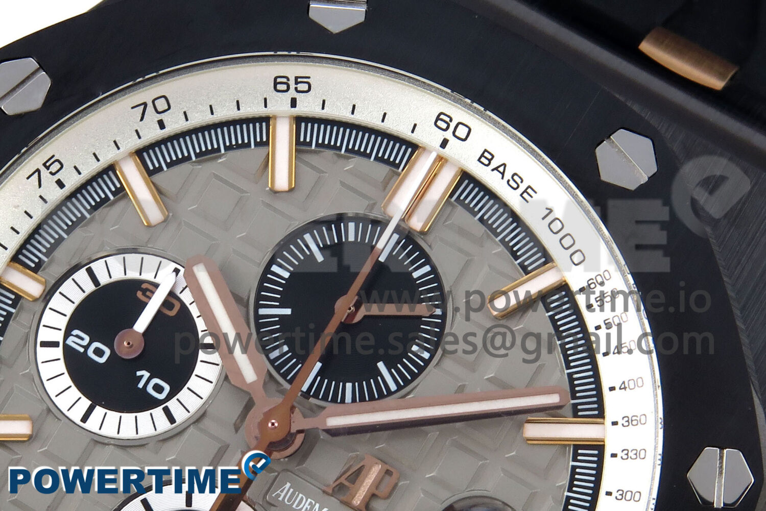 Royal Oak Offshore 44mm Black Ceramic RG TKF 1:1 Best Edition Gray Dial on Black Rubber Strap A3126 - Image 4