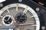 Royal Oak Offshore 44mm Black Ceramic RG TKF 1:1 Best Edition Gray Dial on Black Rubber Strap A3126 - Image 4