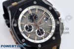 Royal Oak Offshore 44mm Black Ceramic RG TKF 1:1 Best Edition Gray Dial on Black Rubber Strap A3126 - Image 2