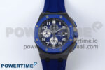 Royal Oak Offshore 44mm Black Ceramic TKF 1:1 Best Edition Blue Dial on Blue Rubber Strap A3126
