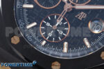Royal Oak Offshore 44mm Black Ceramic TKF 1:1 Best Edition Black/RG Dial on Black Rubber Strap A3126 - Image 5