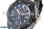 Royal Oak Offshore 44mm Black Ceramic TKF 1:1 Best Edition Black/RG Dial on Black Rubber Strap A3126 - Image 3