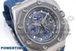 Royal Oak Offshore Schumacher SS TKF Best Edition Gray/Blue Dial on Blue Rubber Strap A3126 - Image 2