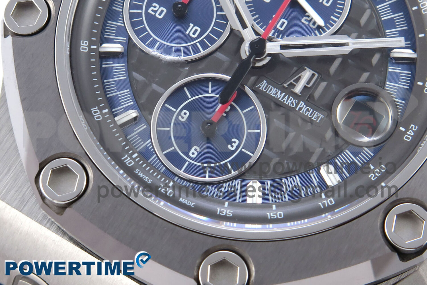 Royal Oak Offshore Schumacher SS TKF Best Edition Gray/Blue Dial on Blue Rubber Strap A3126 - Image 5