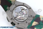 Royal Oak Offshore 44mm SS TKF 1:1 Best Edition Cream Dial on Green Camou Rubber Strap A3126 - Image 11