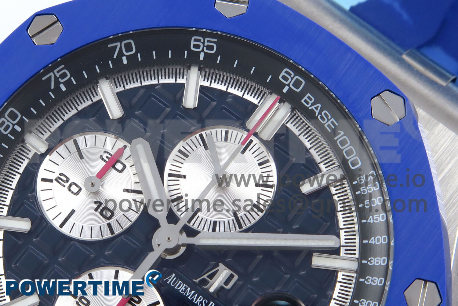 Royal Oak Offshore 44mm SS TKF 1:1 Best Edition Blue Dial on Blue Camou Rubber Strap A3126 - Image 4