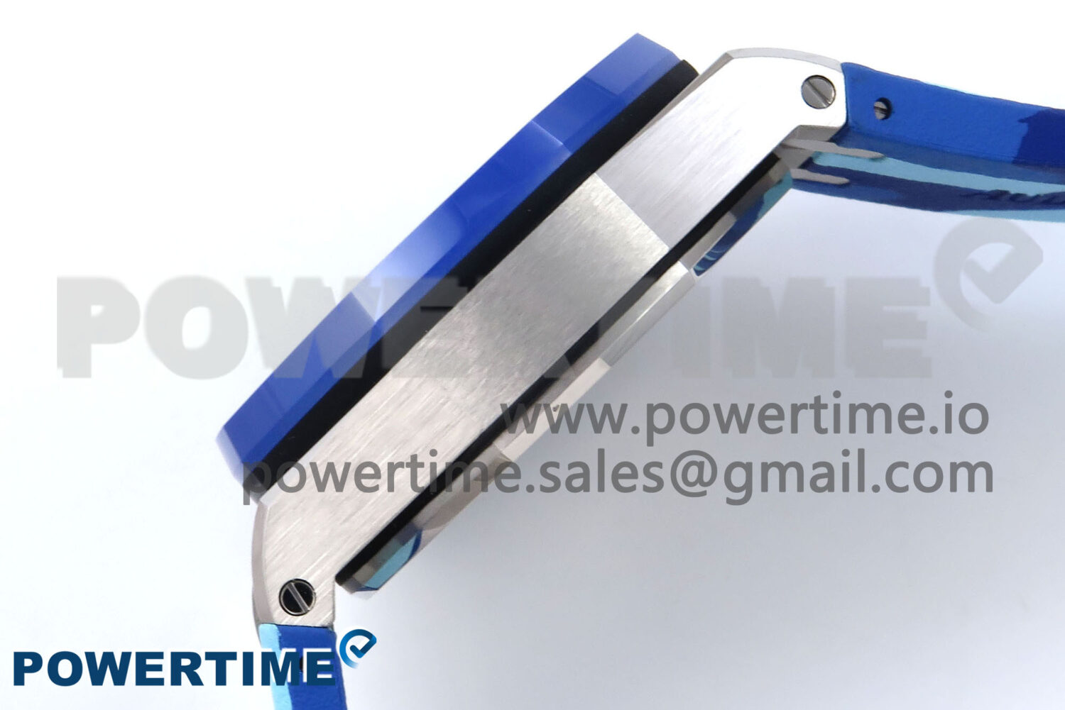 Royal Oak Offshore 44mm SS TKF 1:1 Best Edition Blue Dial on Blue Camou Rubber Strap A3126 - Image 6